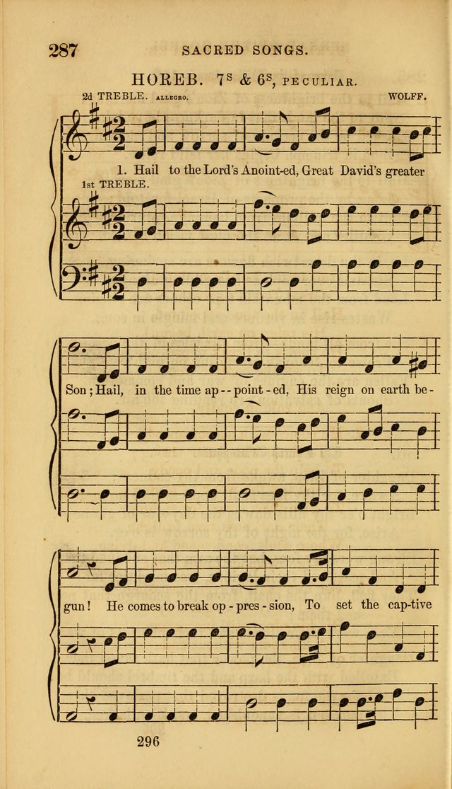 Sacred Songs for Family and Social Worship: comprising the most approved spiritual hymns with chaste and popular tunes ( New ed. rev. and enl.) page 298