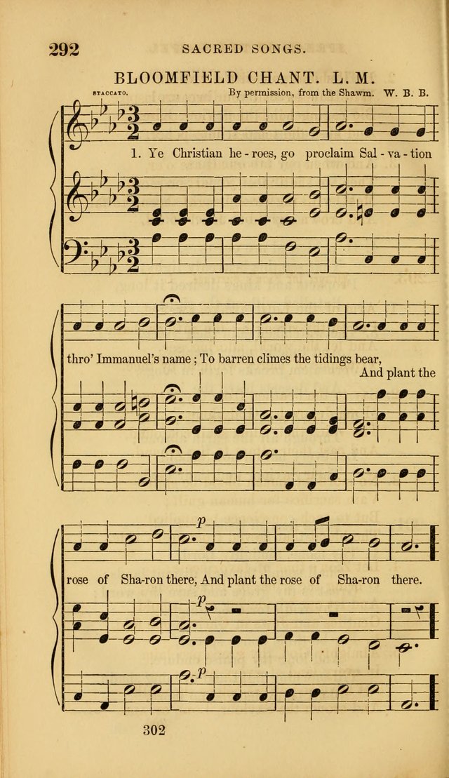 Sacred Songs for Family and Social Worship: comprising the most approved spiritual hymns with chaste and popular tunes ( New ed. rev. and enl.) page 304