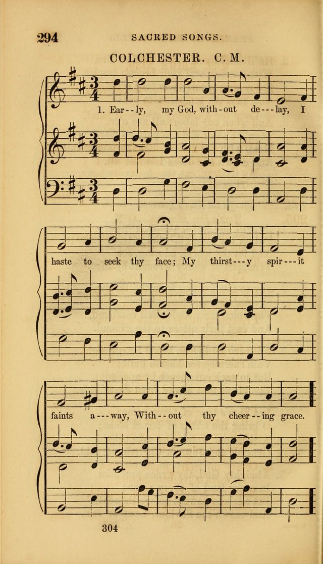 Sacred Songs for Family and Social Worship: comprising the most approved spiritual hymns with chaste and popular tunes ( New ed. rev. and enl.) page 306