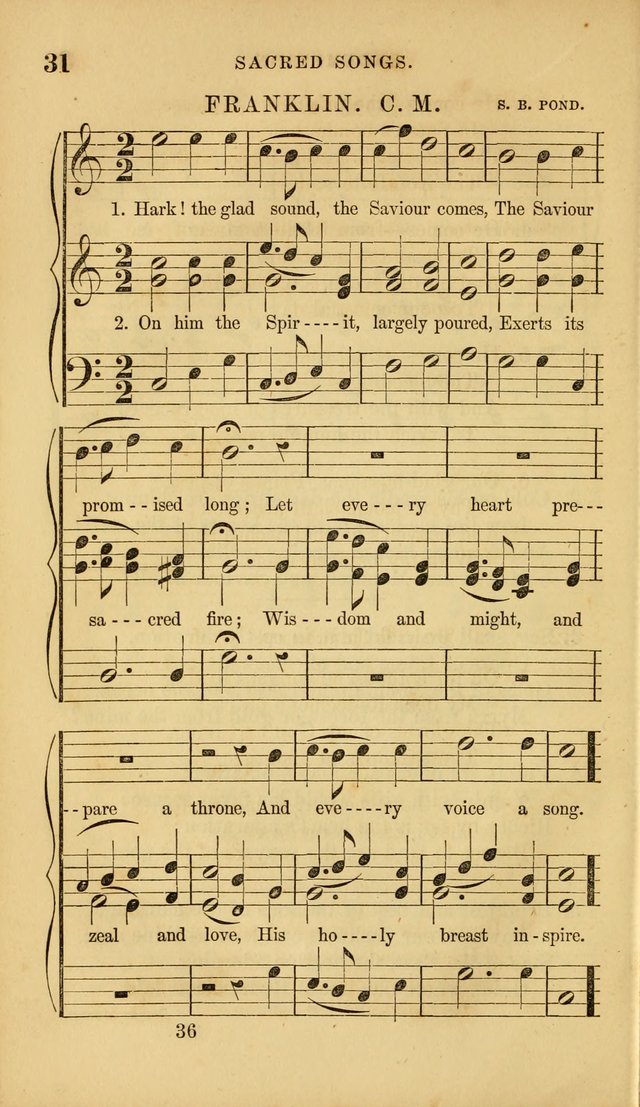 Sacred Songs for Family and Social Worship: comprising the most approved spiritual hymns with chaste and popular tunes ( New ed. rev. and enl.) page 36