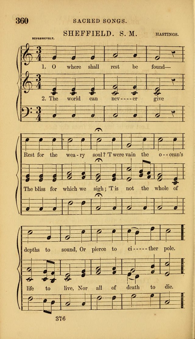 Sacred Songs for Family and Social Worship: comprising the most approved spiritual hymns with chaste and popular tunes ( New ed. rev. and enl.) page 378