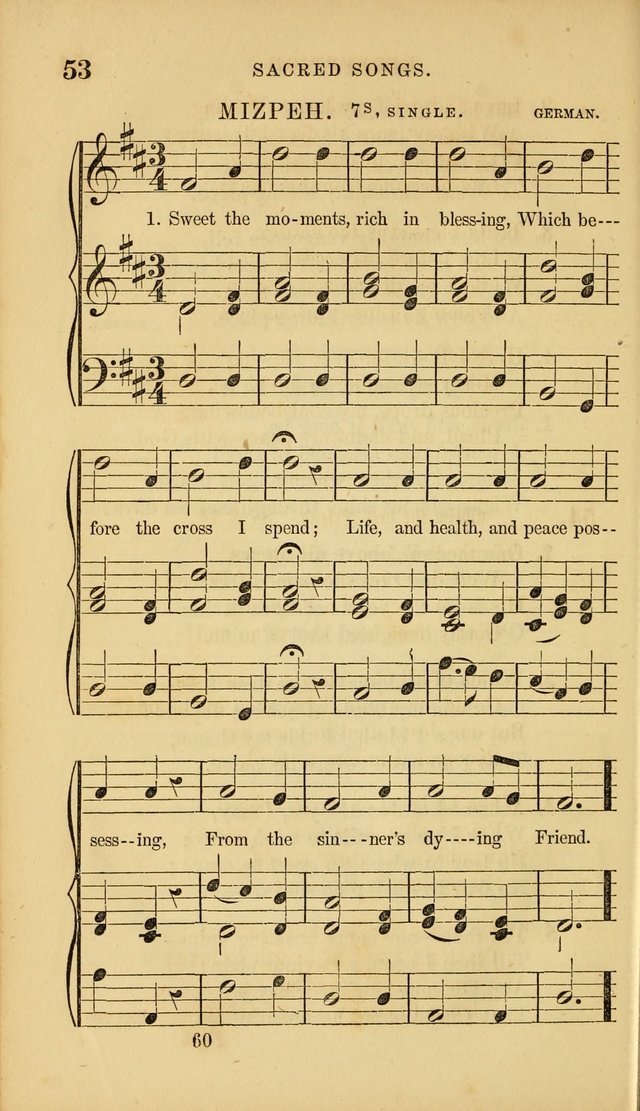 Sacred Songs for Family and Social Worship: comprising the most approved spiritual hymns with chaste and popular tunes ( New ed. rev. and enl.) page 60
