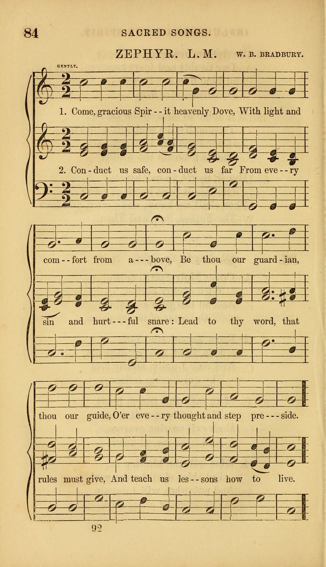 Sacred Songs for Family and Social Worship: comprising the most approved spiritual hymns with chaste and popular tunes ( New ed. rev. and enl.) page 92