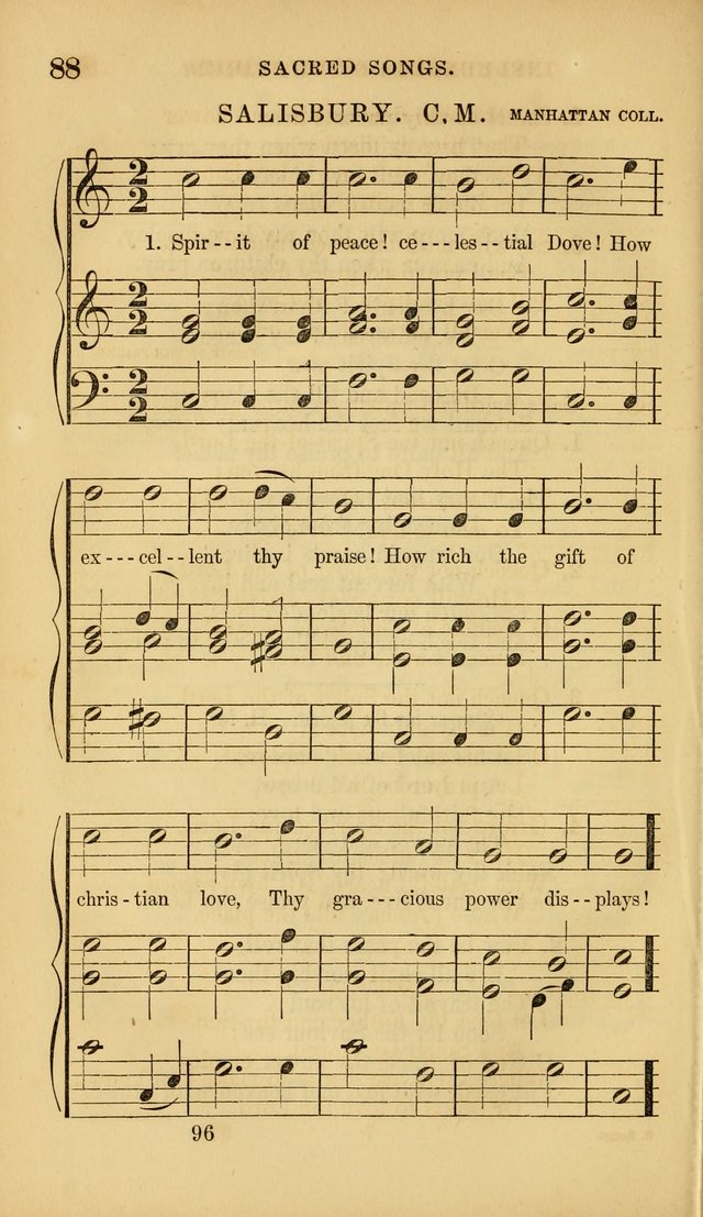 Sacred Songs for Family and Social Worship: comprising the most approved spiritual hymns with chaste and popular tunes ( New ed. rev. and enl.) page 96