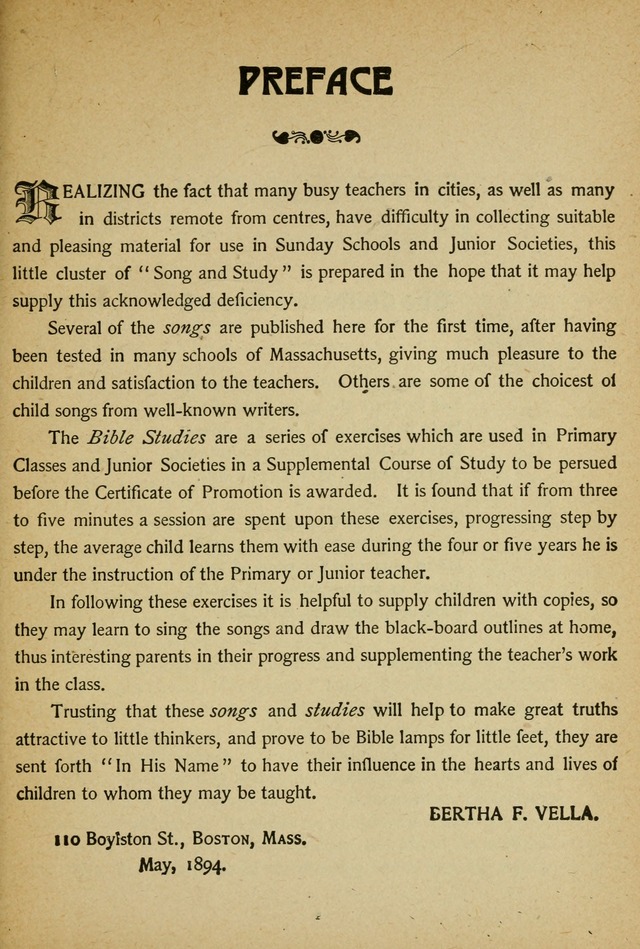Song and Study for God