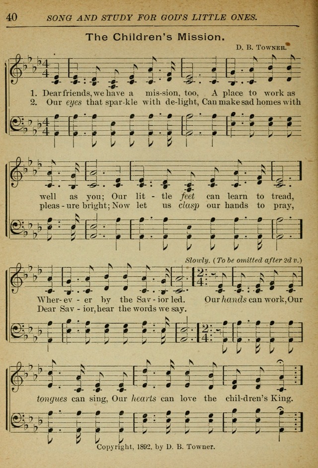Song and Study for God