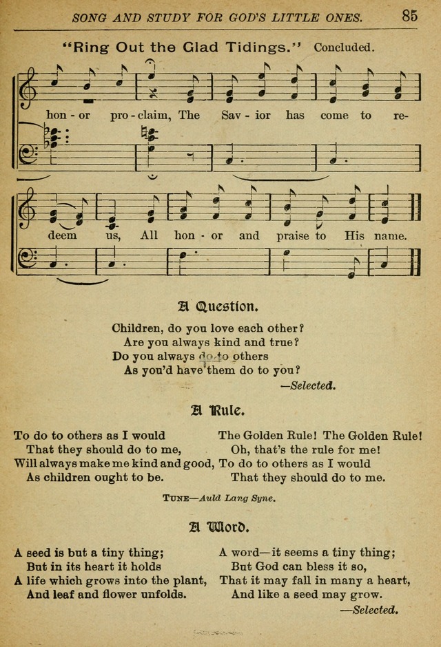 Song and Study for God