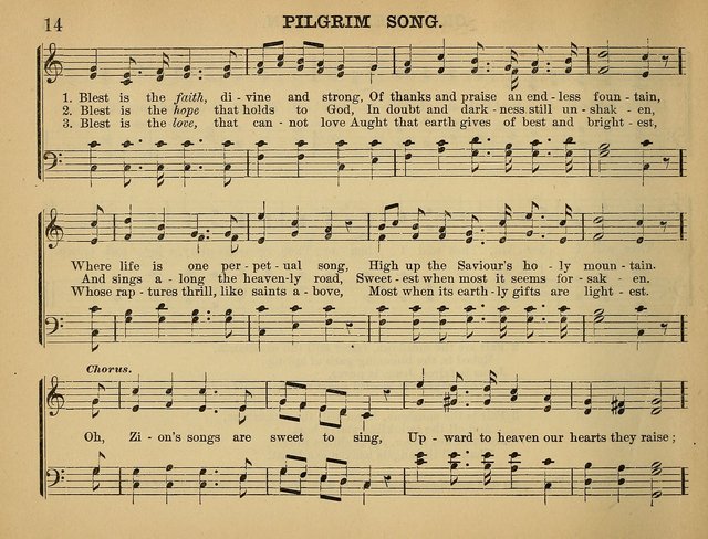 The Sunday School Hymnal: a collection of hymns and music for use in Sunday school services and social meetings page 14