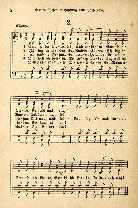 Sonntagsschulharfe: Eine Sammlung auserlesener Lieder und Melodien für die Jugend page 2