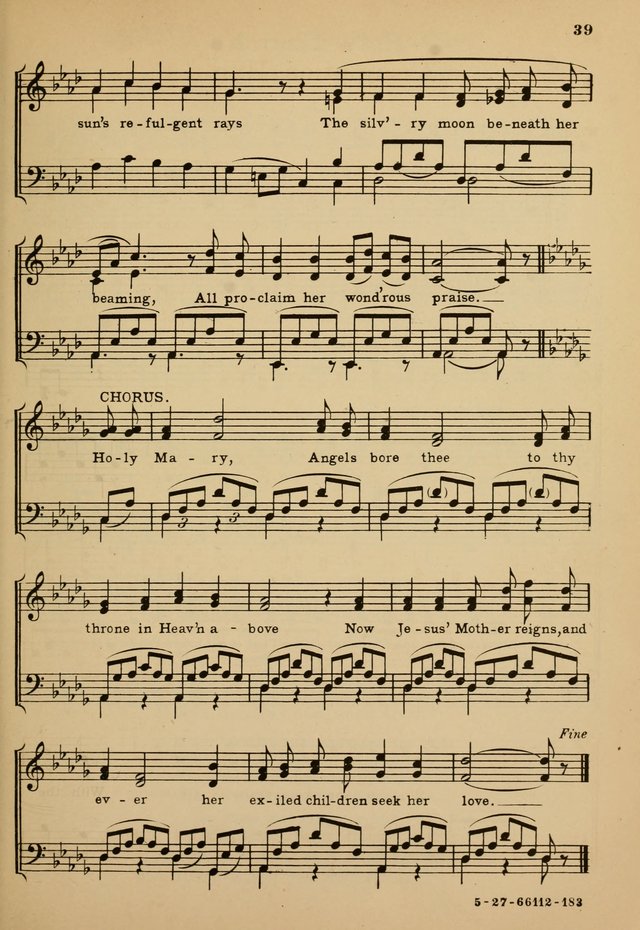 Sunday School Hymn Book page 39