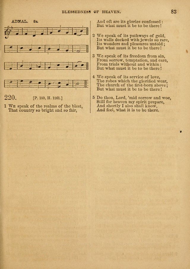 The Sabbath School Hymn and Tune Book: selected from the Sabbath hymn and tune book page 91