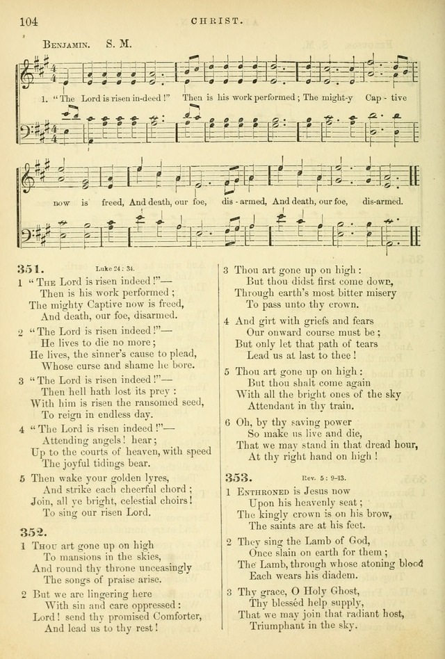 Songs for the Sanctuary: or hymns and tunes for Christian worship page 104