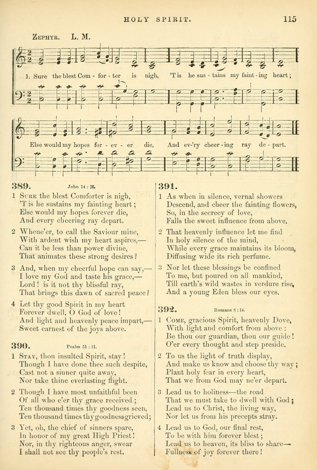 Songs for the Sanctuary: or hymns and tunes for Christian worship page 115