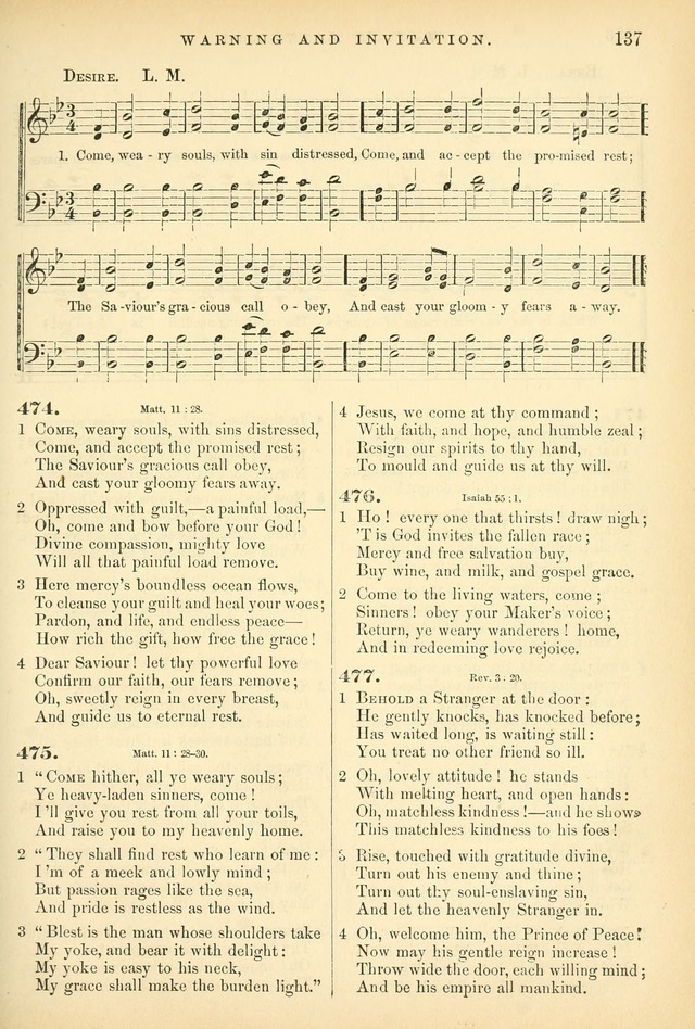 Songs for the Sanctuary: or hymns and tunes for Christian worship page 137