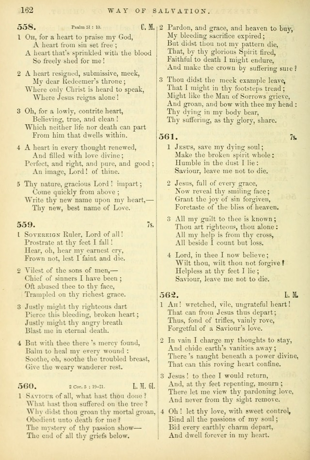 Songs for the Sanctuary: or hymns and tunes for Christian worship page 162