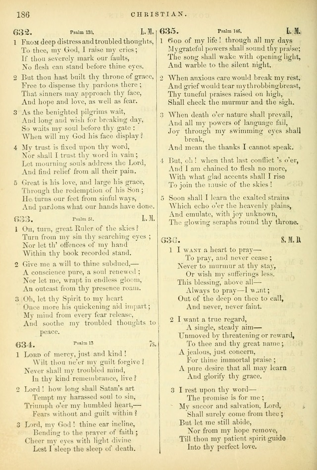 Songs for the Sanctuary: or hymns and tunes for Christian worship page 186