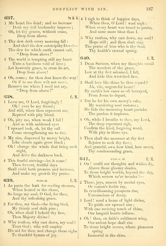 Songs for the Sanctuary: or hymns and tunes for Christian worship page 187