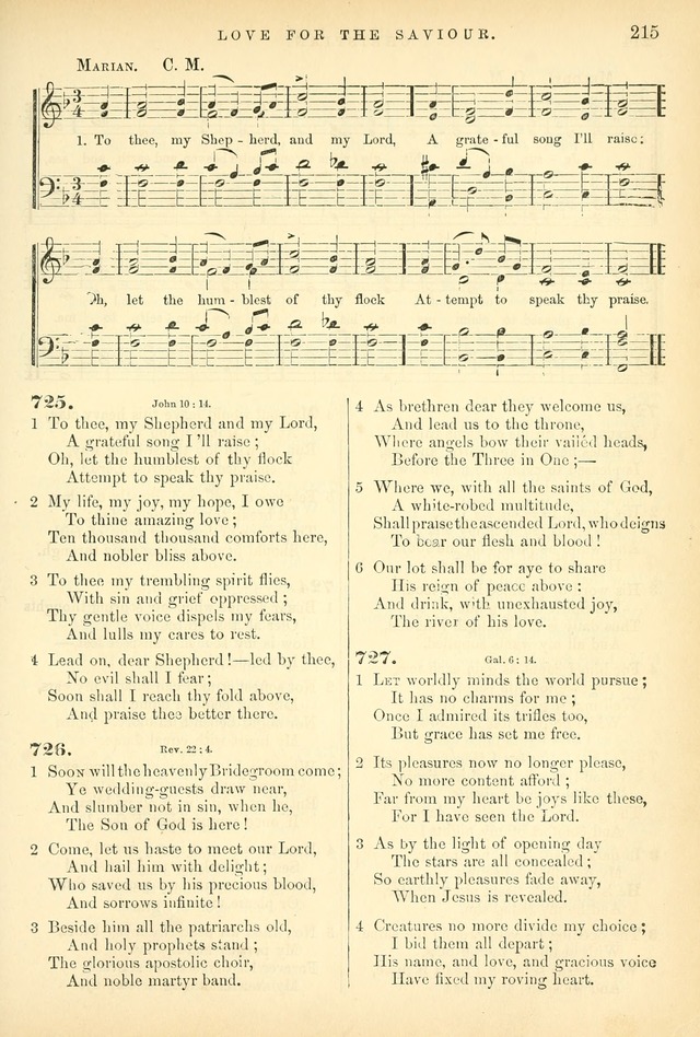Songs for the Sanctuary: or hymns and tunes for Christian worship page 215