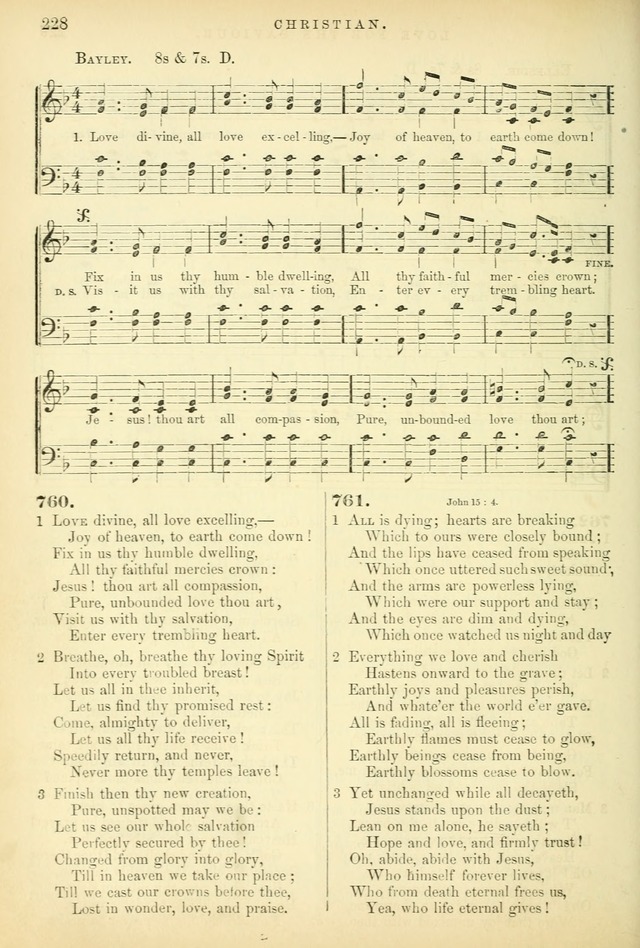 Songs for the Sanctuary: or hymns and tunes for Christian worship page 228