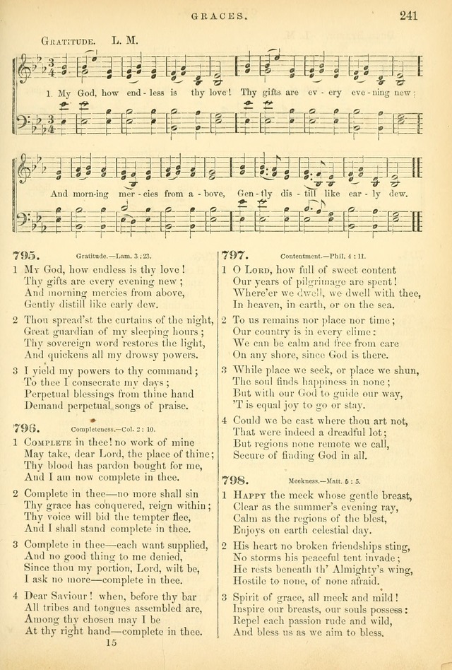 Songs for the Sanctuary: or hymns and tunes for Christian worship page 241