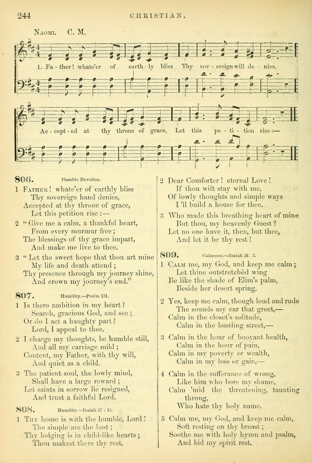 Songs for the Sanctuary: or hymns and tunes for Christian worship page 244
