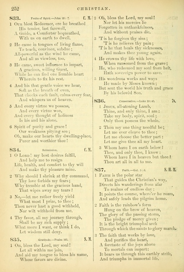 Songs for the Sanctuary: or hymns and tunes for Christian worship page 252