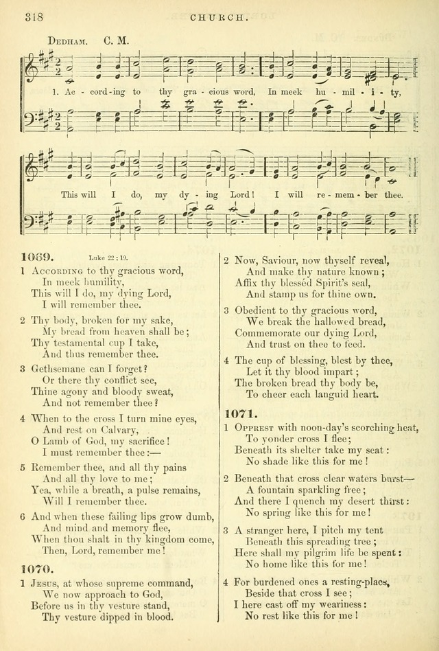 Songs for the Sanctuary: or hymns and tunes for Christian worship page 318