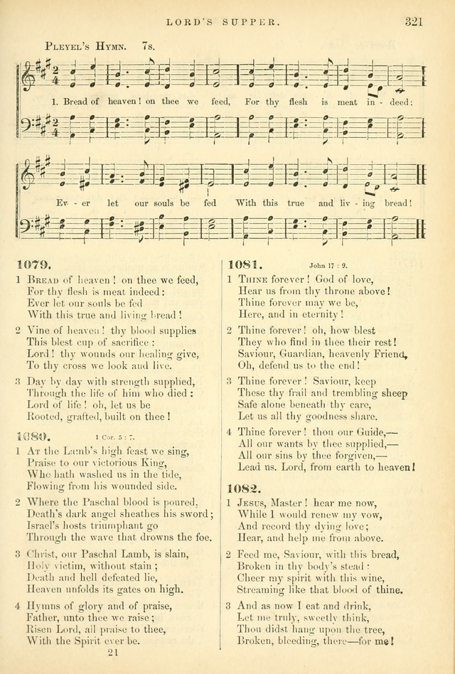 Songs for the Sanctuary: or hymns and tunes for Christian worship page 321