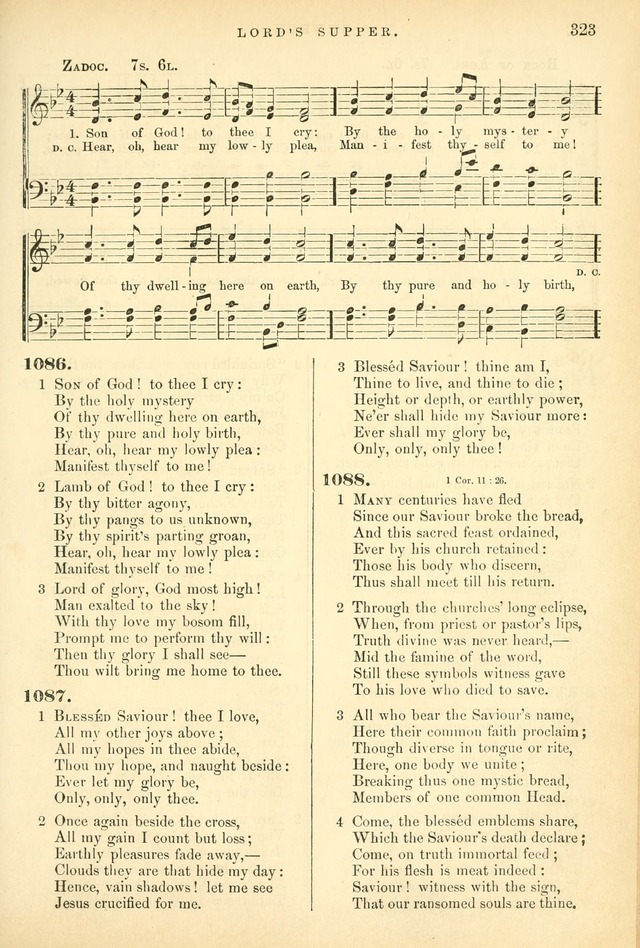 Songs for the Sanctuary: or hymns and tunes for Christian worship page 323