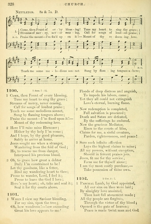 Songs for the Sanctuary: or hymns and tunes for Christian worship page 328
