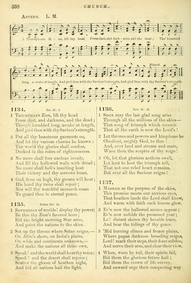 Songs for the Sanctuary: or hymns and tunes for Christian worship page 338