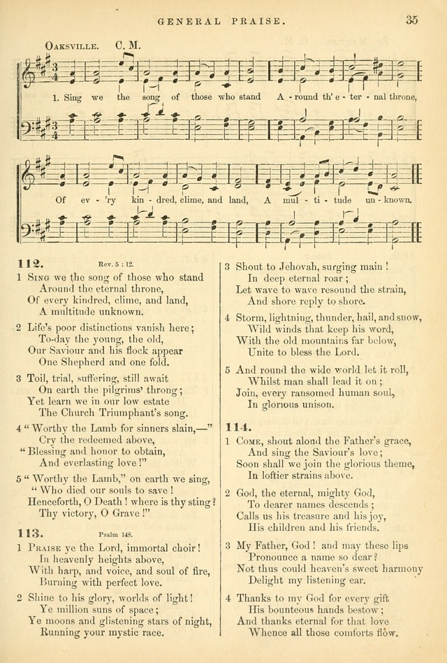Songs for the Sanctuary: or hymns and tunes for Christian worship page 35