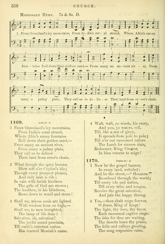 Songs for the Sanctuary: or hymns and tunes for Christian worship page 350