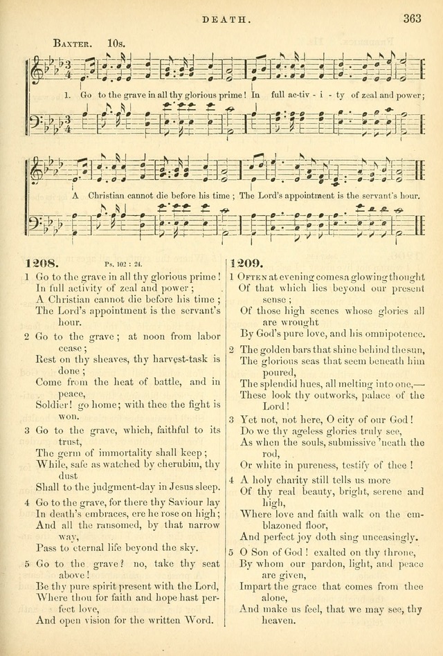 Songs for the Sanctuary: or hymns and tunes for Christian worship page 363