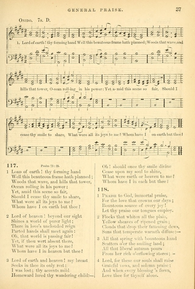Songs for the Sanctuary: or hymns and tunes for Christian worship page 37