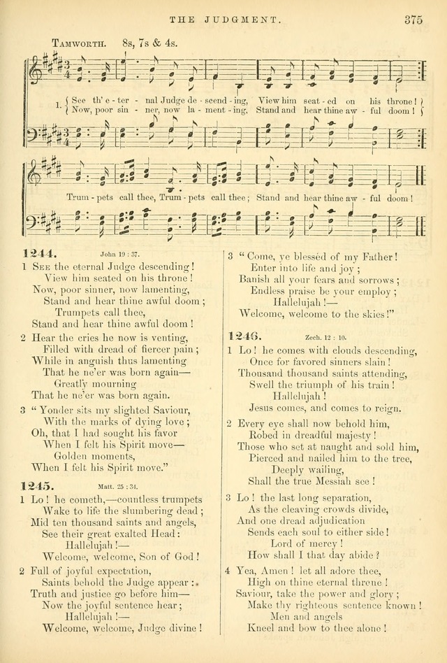 Songs for the Sanctuary: or hymns and tunes for Christian worship page 375