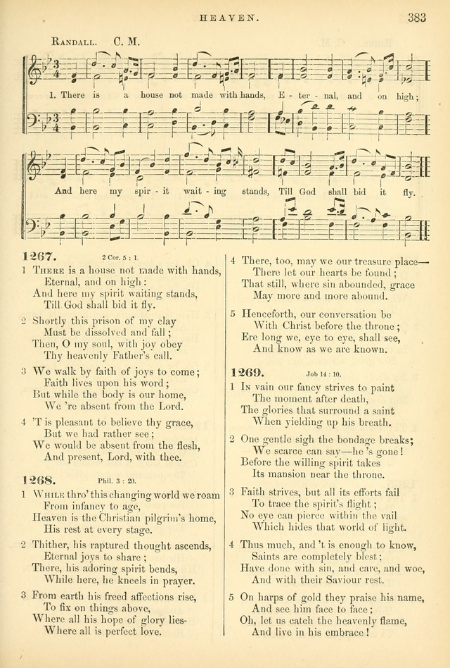 Songs for the Sanctuary: or hymns and tunes for Christian worship page 383