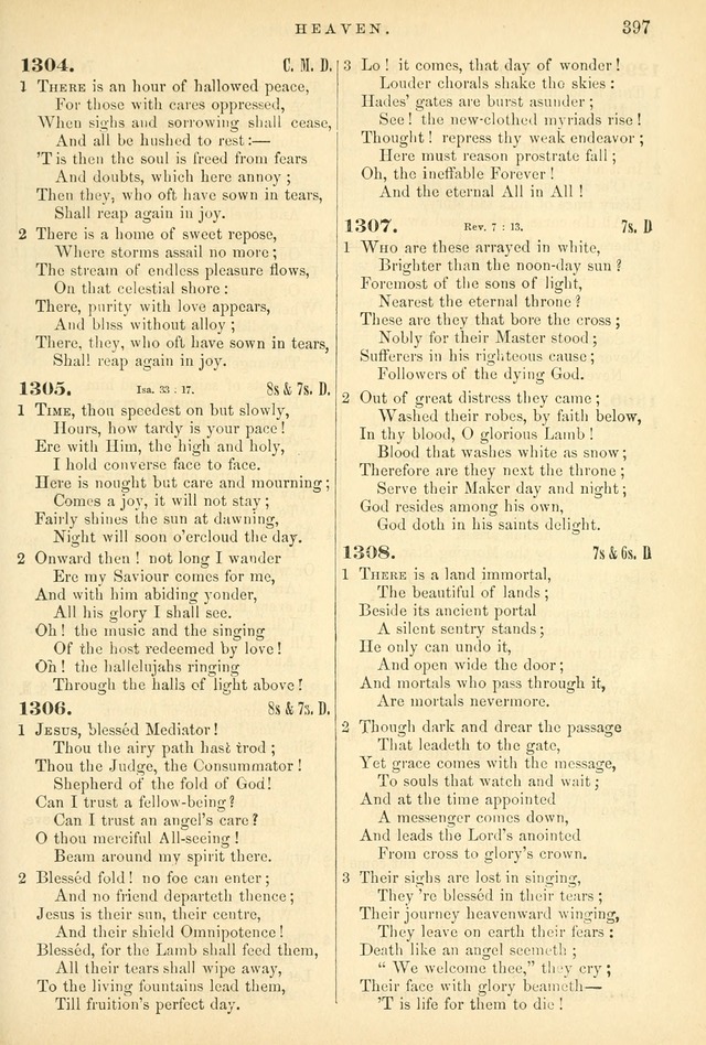 Songs for the Sanctuary: or hymns and tunes for Christian worship page 397