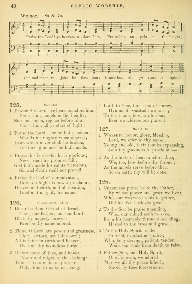 Songs for the Sanctuary: or hymns and tunes for Christian worship page 40