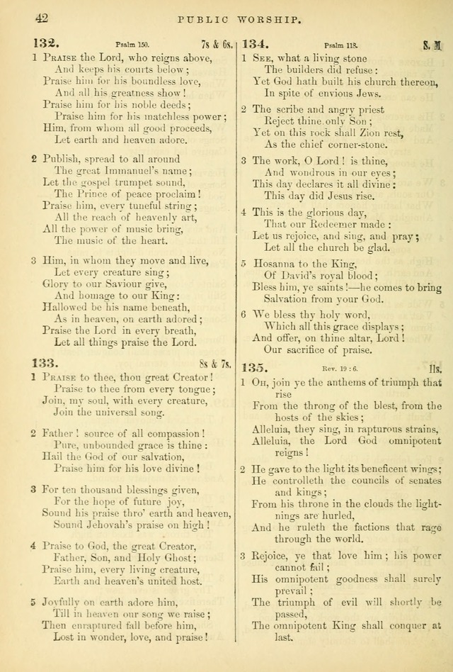 Songs for the Sanctuary: or hymns and tunes for Christian worship page 42