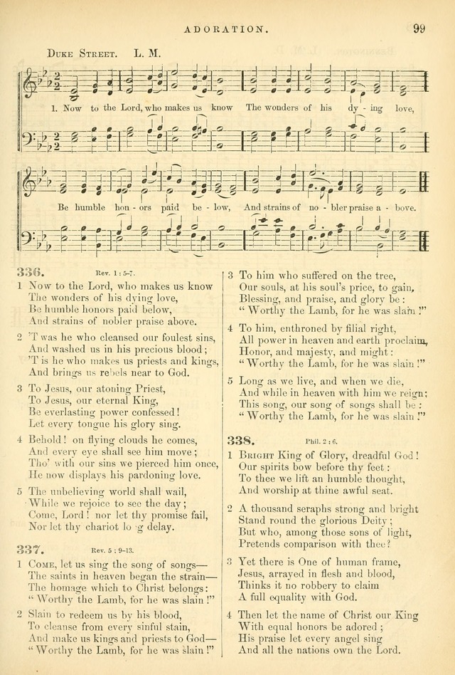 Songs for the Sanctuary: or hymns and tunes for Christian worship page 99