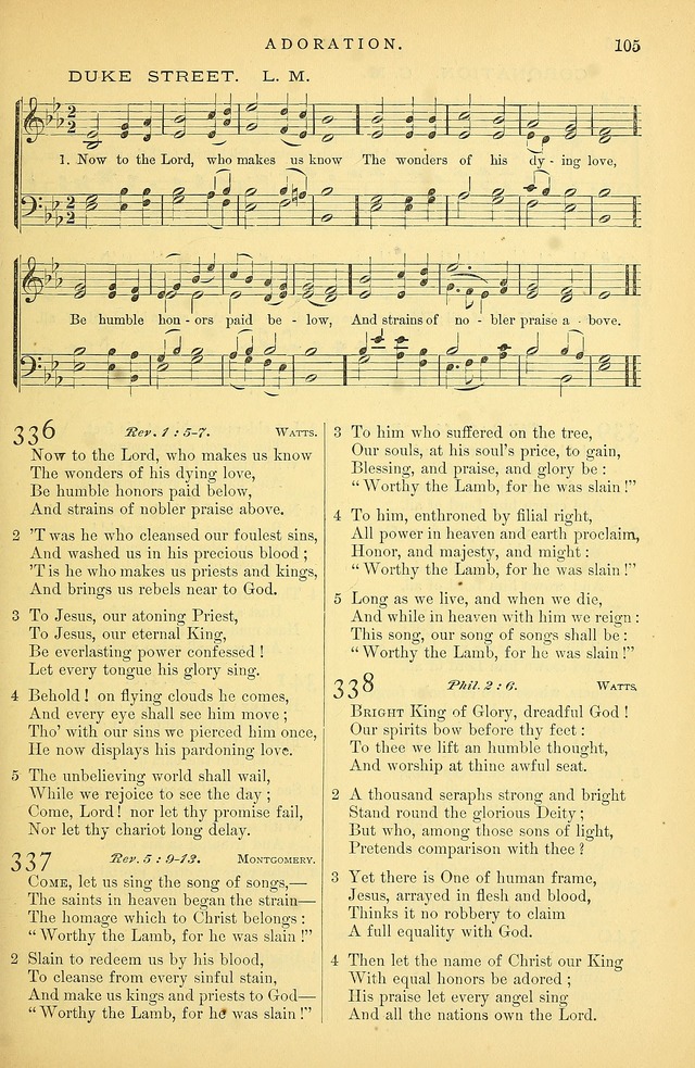 Songs for the Sanctuary: or hymns and tunes for Christian Worship page 106