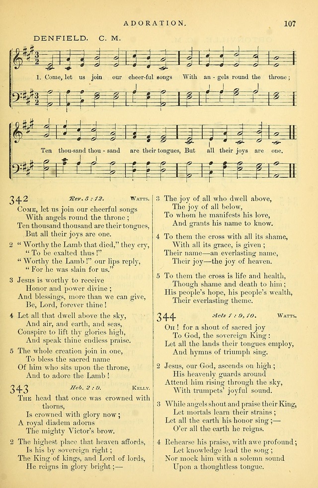 Songs for the Sanctuary: or hymns and tunes for Christian Worship page 108