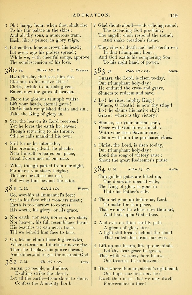 Songs for the Sanctuary: or hymns and tunes for Christian Worship page 120