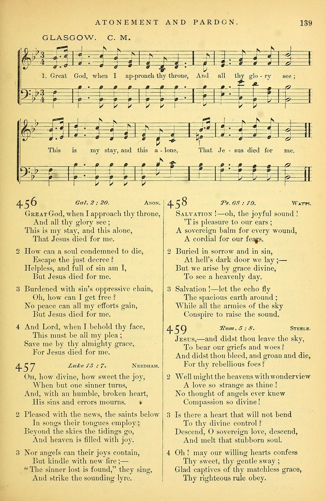 Songs for the Sanctuary: or hymns and tunes for Christian Worship page 140
