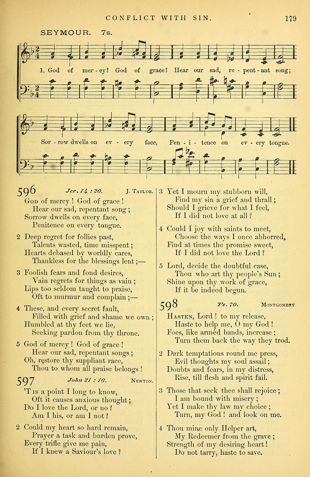 Songs for the Sanctuary: or hymns and tunes for Christian Worship page 180