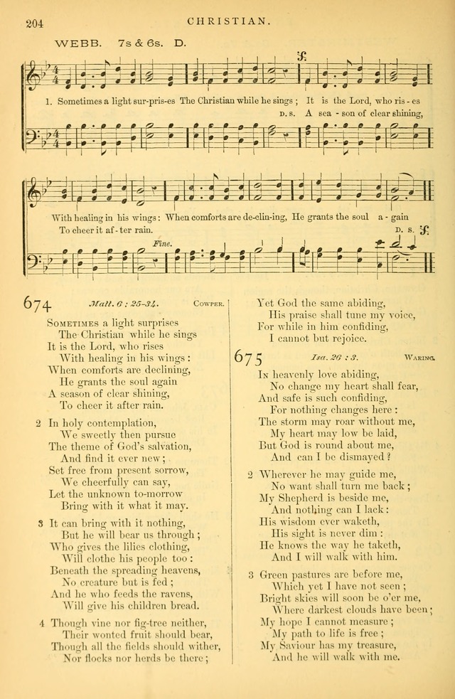 Songs for the Sanctuary: or hymns and tunes for Christian Worship page 205
