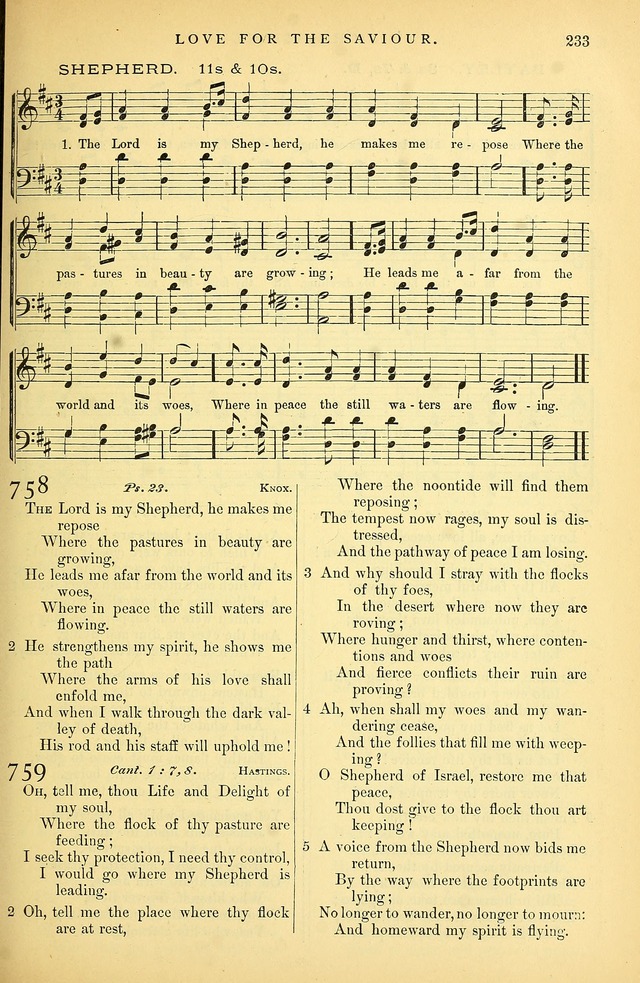 Songs for the Sanctuary: or hymns and tunes for Christian Worship page 234