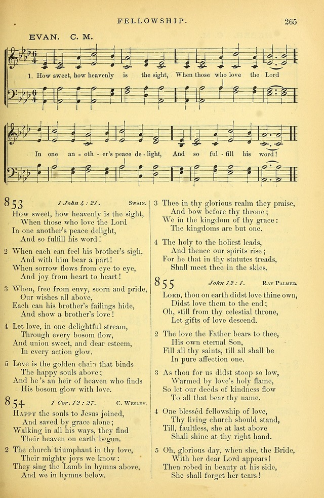Songs for the Sanctuary: or hymns and tunes for Christian Worship page 266