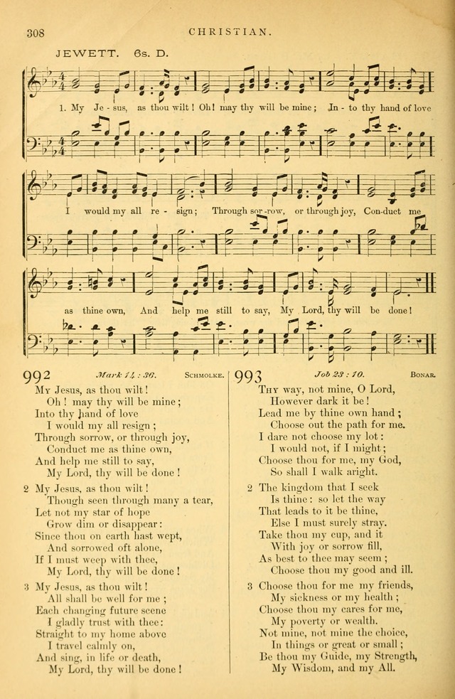Songs for the Sanctuary: or hymns and tunes for Christian Worship page 309